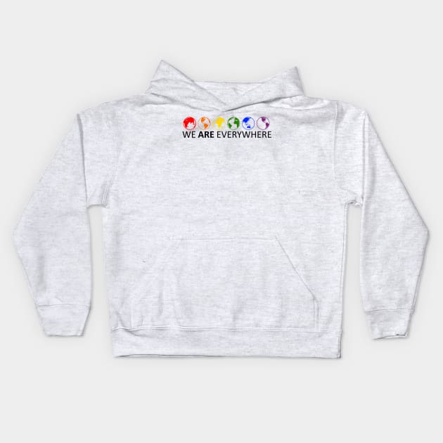 We Are Everywhere Kids Hoodie by PrideMessage